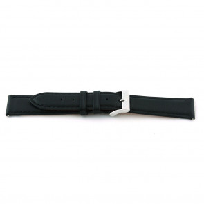 Bracelet de montre F012 XL Cuir Noir 18mm + coutures défaut